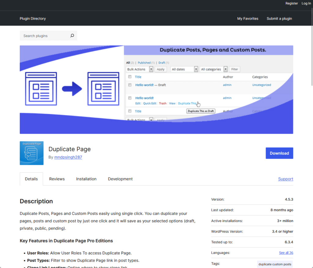 Duplicate Page by mndpsingh287