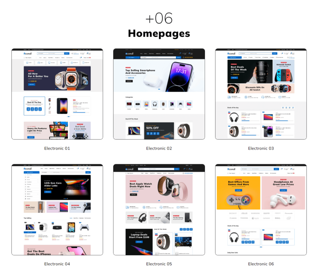 Ecomall demo websites