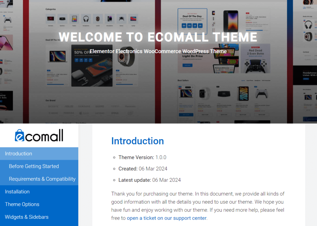 Ecomall documentation