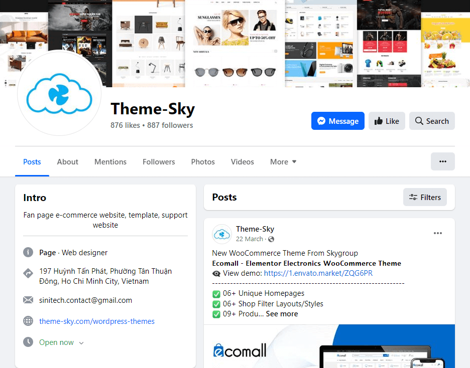 Theme-Sky Facebook