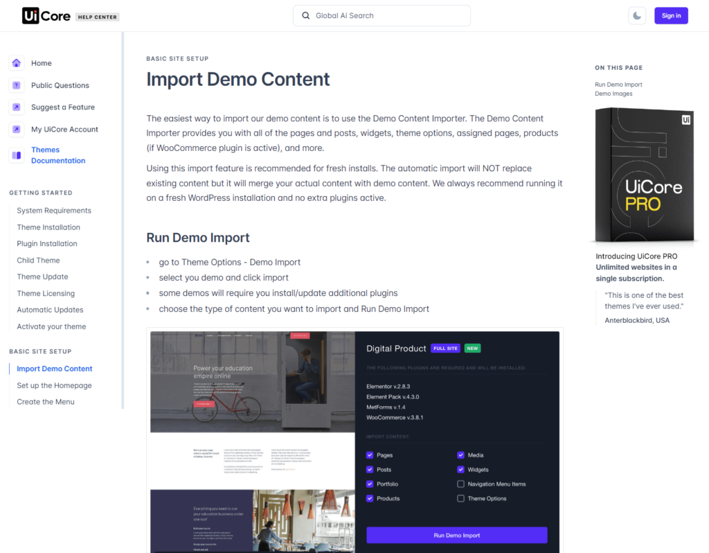 UiCore knowledgebased article