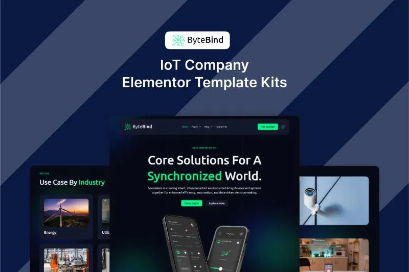 ByteBind - IoT Company Elementor Template Kit