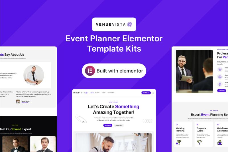 VenueVista - Event Planner Elementor Template Kit