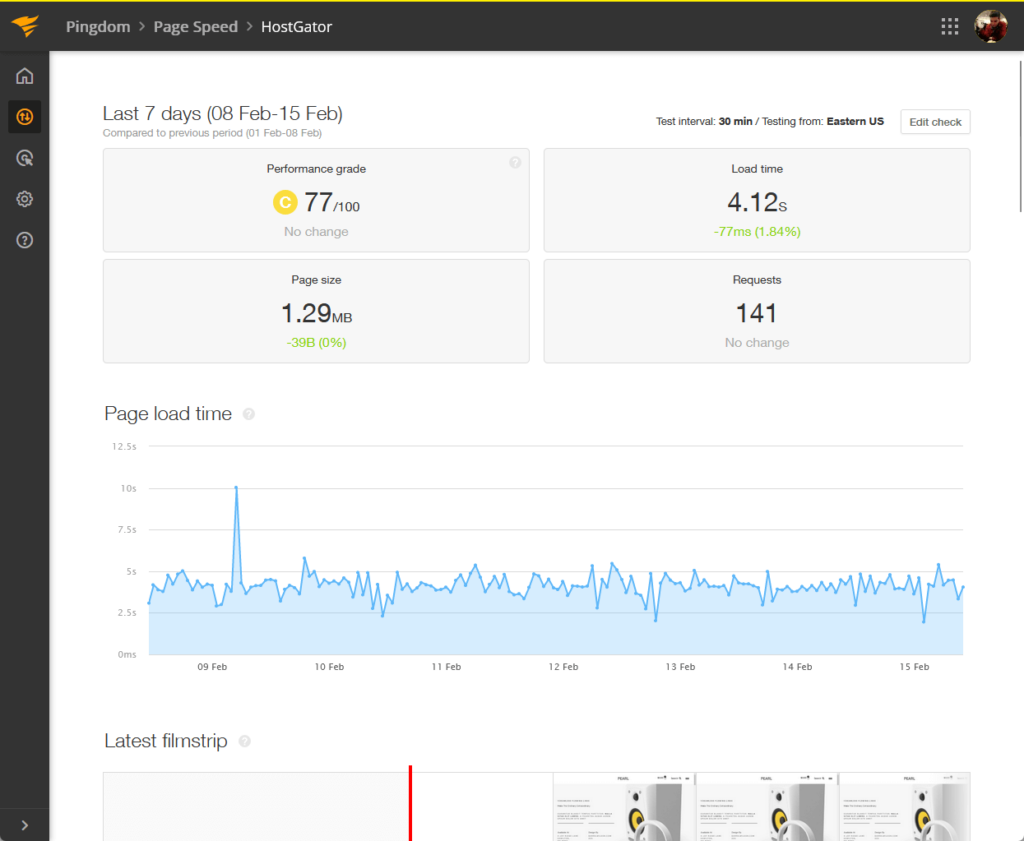 hostgator speeds