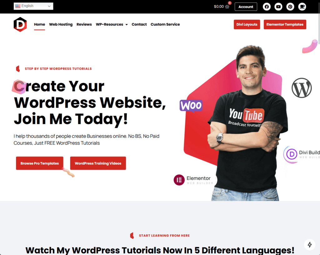Create Your WordPress Website, Join Me Today!