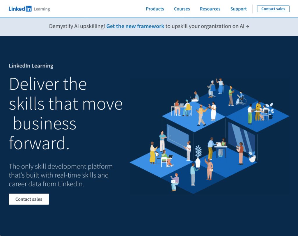 LinkedIn Learning: Deliver the skills that move business forward.