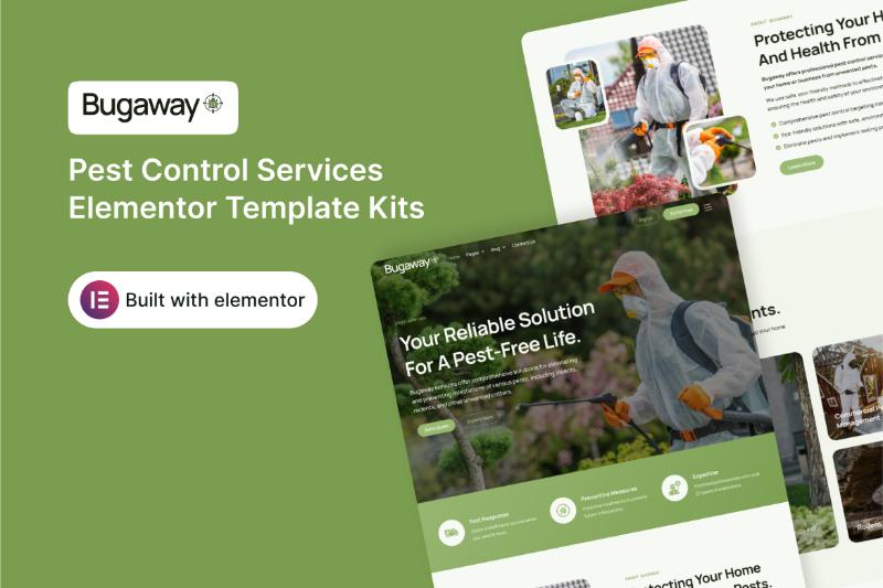Bugaway - Pest Control Services Elementor Template Kit