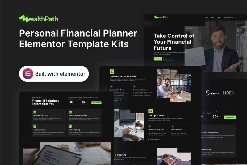 WealthPath - Personal Financial Planner Elementor Template Kit