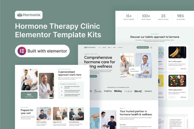 Hormonix - Hormone Therapy Clinic Elementor Template Kit