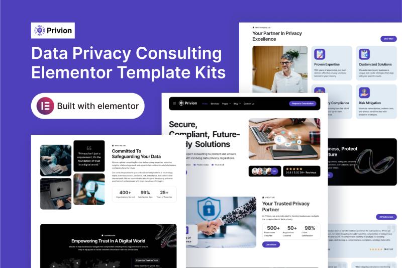 Privion - Data Privacy Consulting Elementor Template Kit